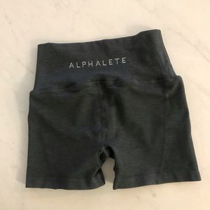 ALPHALETE Revival R6 shorts in charcoal
